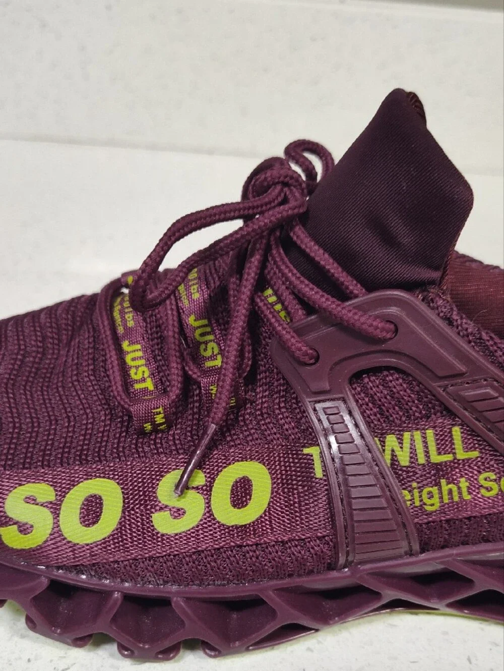 Just So So Sneekers Burgundy Size 39 (8)